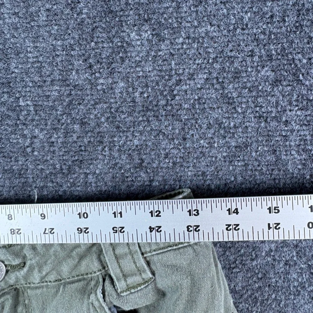Almost Famous Olive‎ Green Cargo Jogger Pants Tapered Utility Mens Size 27x26